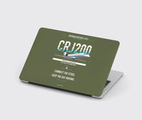 Thumbnail for Bombardier CRJ200 design on green army MacBook case