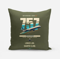 Thumbnail for Boeing 757-300 design on green army pillow