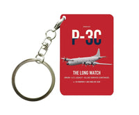 Thumbnail for P-3C Orion design on red designed key chain, double-side print