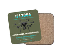 Thumbnail for Inspired Flight IF1200A design on green army 1 piece coaster