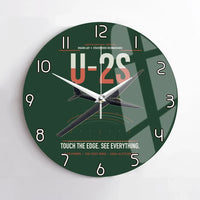 Thumbnail for U-2S Dragon Lady design on dark green no frame wall clock