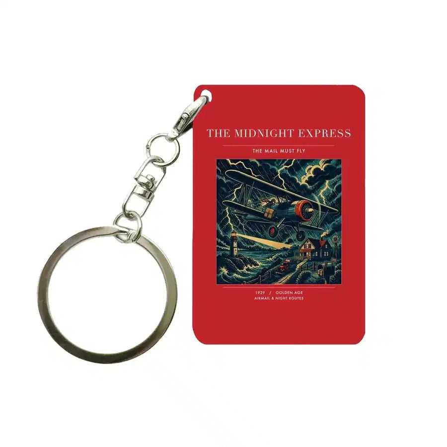 VINTAGE G4033 - The Midnight Express - Designed Key Chain design on red