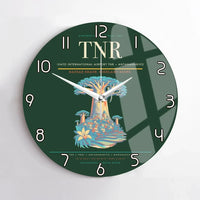Thumbnail for Ivato International Airport (TNR) design on dark green no frame wall clock