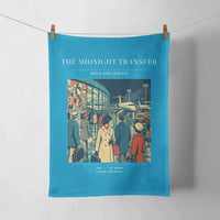 Thumbnail for VINTAGE G4117 - The Midnight Transfer - Designed Towels design on turquoise