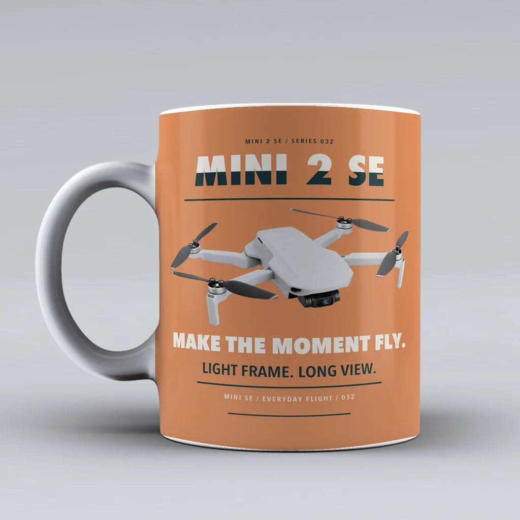 Mini 2 SE Mug design on orange dji