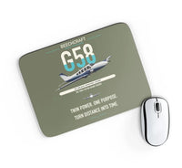 Thumbnail for Beechcraft Baron G58 design on green army rectangle mouse pad