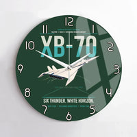 Thumbnail for XB-70A Valkyrie design on dark green no frame wall clock