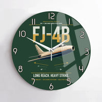 Thumbnail for FJ-4B Fury design on dark green no frame wall clock