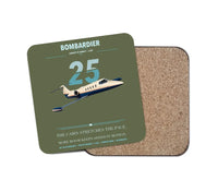 Thumbnail for Bombardier Learjet 25 design on green army 1 piece coaster