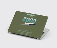 Thumbnail for Bombardier Global 8000 design on green army MacBook case