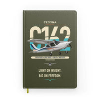 Thumbnail for Cessna 162 Skycatcher design on green army notebook