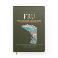 Thumbnail for Manas International Airport (FRU) design on green army notebook