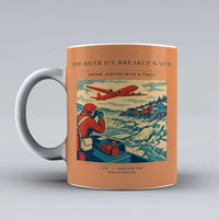 Thumbnail for VINTAGE G4491 - The River Ice Breakup Watch - Ceramic Mug design on orange