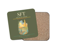Thumbnail for Skellefteå Airport (SFT) design on green army 1 piece coaster