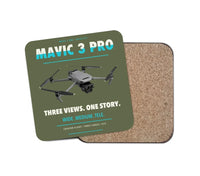 Thumbnail for DJI Mavic 3 Pro design on green army 1 piece coaster