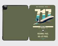 Thumbnail for Boeing 717-200 design on green army ipad tablet case