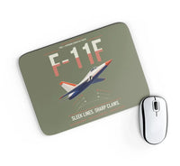 Thumbnail for F-11F Tiger design on green army rectangle mouse pad