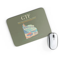Thumbnail for Great Falls International Airport (GTF) design on green army rectangle mouse pad