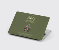 Thumbnail for Albuquerque International Sunport (ABQ) design on green army MacBook case