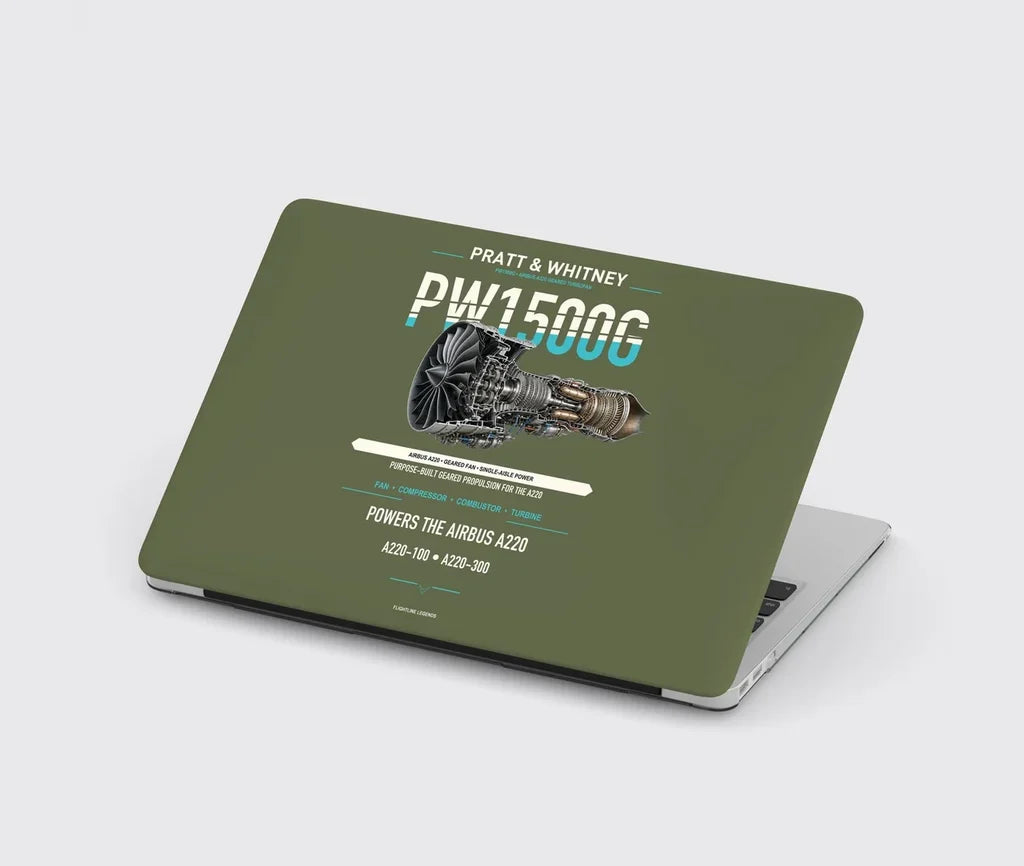 PW1500G design on green army MacBook case