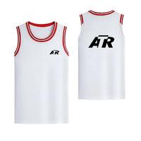 Thumbnail for ATR & Text Designed Basketball Style Sports Tank Tops - view 14