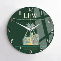 Thumbnail for Lome-Tokoin International Airport (LFW) design on dark green no frame wall clock