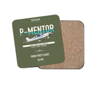 Thumbnail for Tecnam P-Mentor design on green army 1 piece coaster