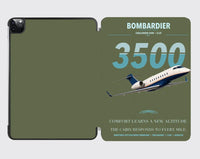 Thumbnail for Bombardier Challenger 3500 design on green army ipad tablet case