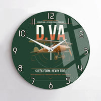 Thumbnail for Albatros D.Va design on dark green no frame wall clock
