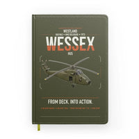 Thumbnail for Westland Wessex HU5 design on green army notebook