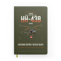 Thumbnail for Kaman HH-43B Huskie design on green army notebook
