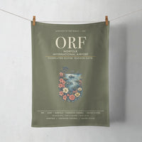 Thumbnail for Norfolk International Airport (ORF) design on green army towel