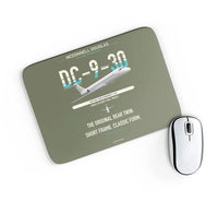 Thumbnail for McDonnell Douglas DC-9-30 design on green army rectangle mouse pad