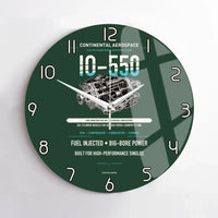 Thumbnail for IO-550 design on dark green no frame wall clock