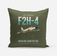Thumbnail for F2H-4 Banshee design on green army pillow