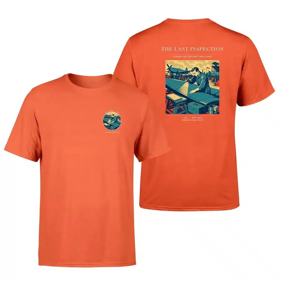 VINTAGE G4536 - The Last Inspection - Double-Side T-Shirt design on orange double side t shirt