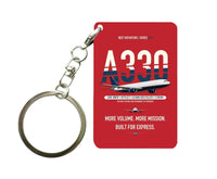 Thumbnail for Airbus A330-300P2F Key Chain design on red key chain