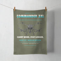 Thumbnail for Draganfly Commander 3XL design on green army towel