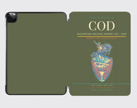 Thumbnail for Yellowstone Regional Airport (COD) design on green army ipad tablet case