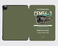 Thumbnail for CFM56-3 design on green army ipad tablet case