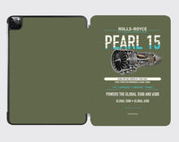 Thumbnail for PEARL 15 design on green army ipad tablet case