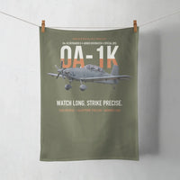 Thumbnail for OA-1K Skyraider II Armed Overwatch design on green army towel