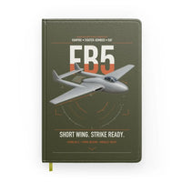 Thumbnail for de Havilland Vampire FB5 design on green army notebook