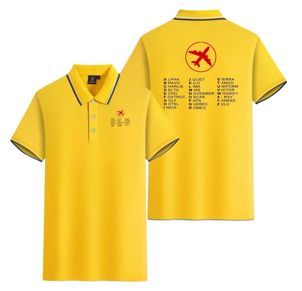 Aviation Alphabet Polo Shirt - view 14