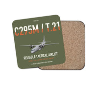 Thumbnail for Airbus C295M T.21 design on green army 1 piece coaster