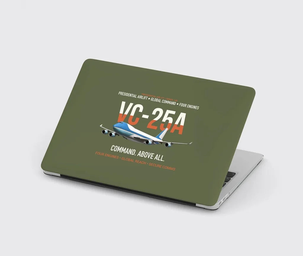 VC-25A Air Force One Presidential Airlift design on green army MacBook case