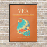 Thumbnail for Juan Gualberto Gómez Airport VRA — Varadero vertical canvas print - framed - orange background