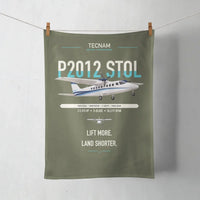 Thumbnail for Tecnam P2012 STOL design on green army towel