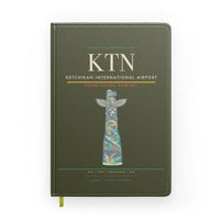 Thumbnail for Ketchikan International Airport (KTN) design on green army notebook