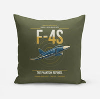 Thumbnail for F-4S Phantom II design on green army pillow